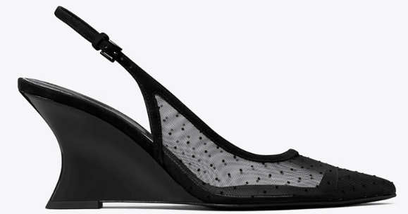 Tory Burch Double T Buckle Wedge - Shoe size(US Sizing): 5 Heels | Shop From The Mirage