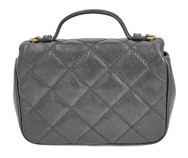Tory Burch Black With Gold Hardware Mini Top Handle Bag