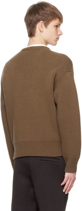 Ferragamo Brown V-Neck Sweater