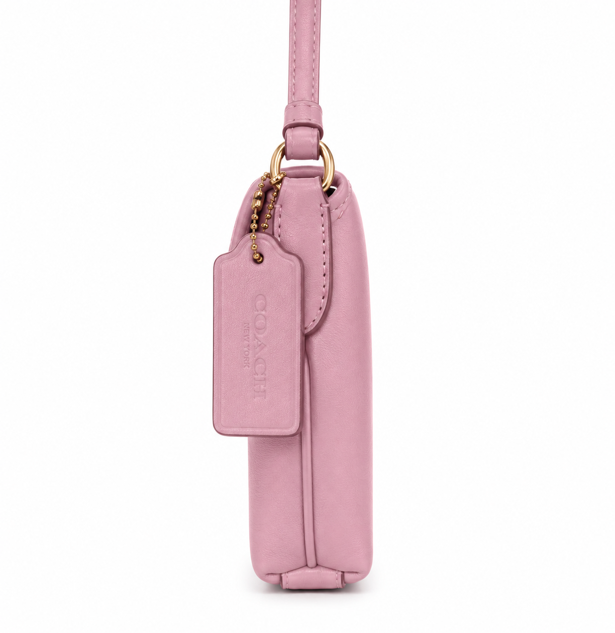 Coach Hamptons Clip Bag CP132 Bubblegum Pink Leather Archive Shoulder Purse