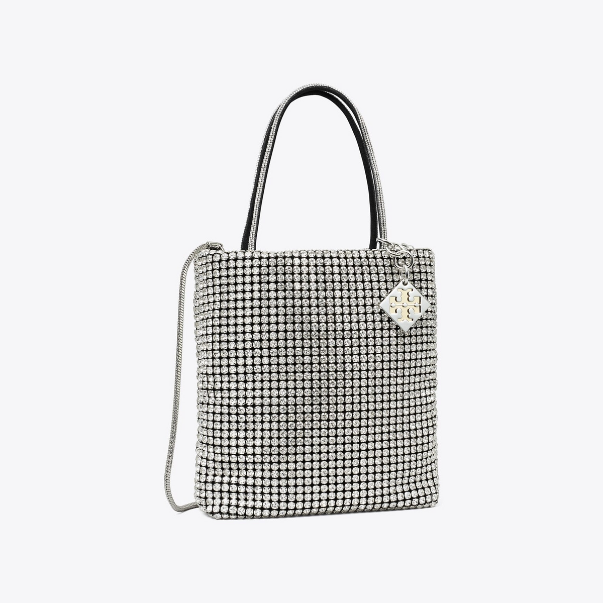 Night Owl Crystal-Embellished Mini Tote