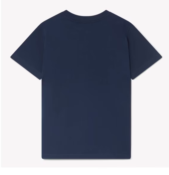 Casablanca Blue Cotton T-Shirt with Tennis Print