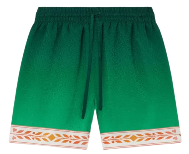 Casablanca Silk Monogram Shorts Unity Is Power