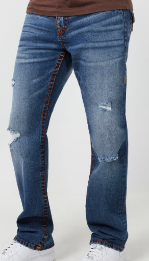 RICKY DISTRESSED SUPER T STRAIGHT JEAN
