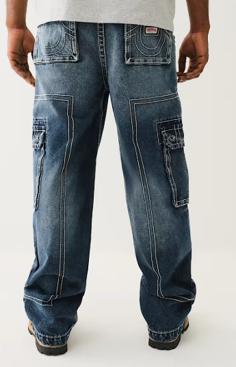 DENIM BIG T CARGO PANT
