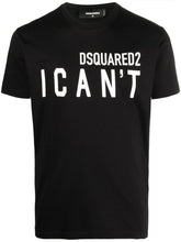 Dsquared2 I Can't Logo Printed T-Shirt in Black
