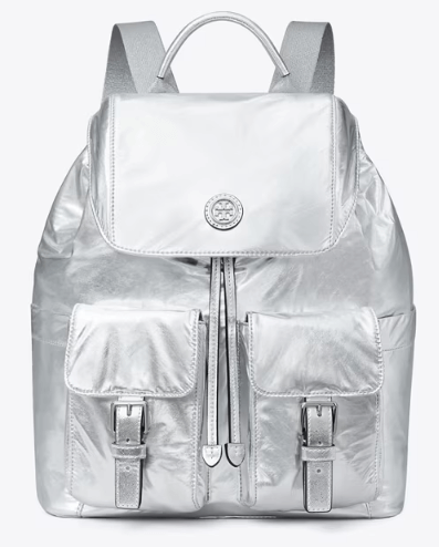 Tory Burch VIRGINIA METALLIC FLAP BACKPACK - Bags | Shop From The Mirage