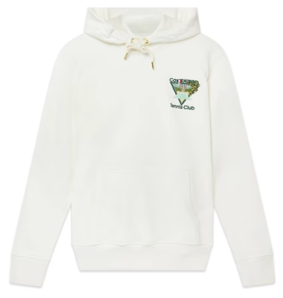 Casablanca Tennis Club Icon Embroidered Sweatshirt White