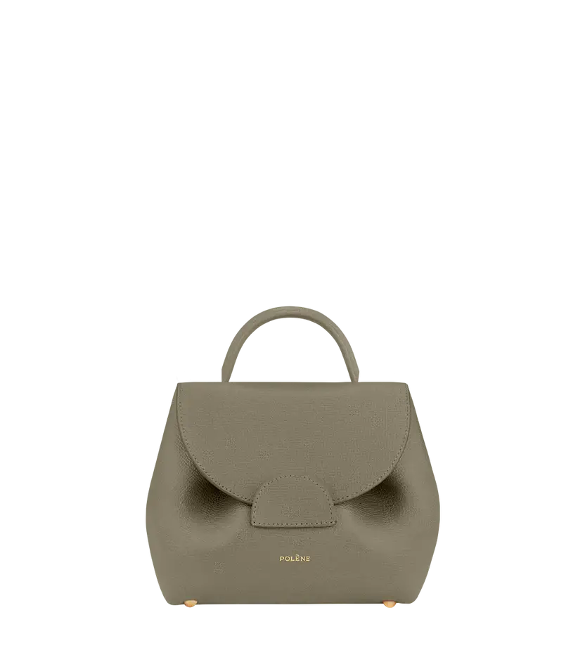 Polene Numéro Un Nano Edition Textured Olive - Size: One Size Bags | Shop From The Mirage