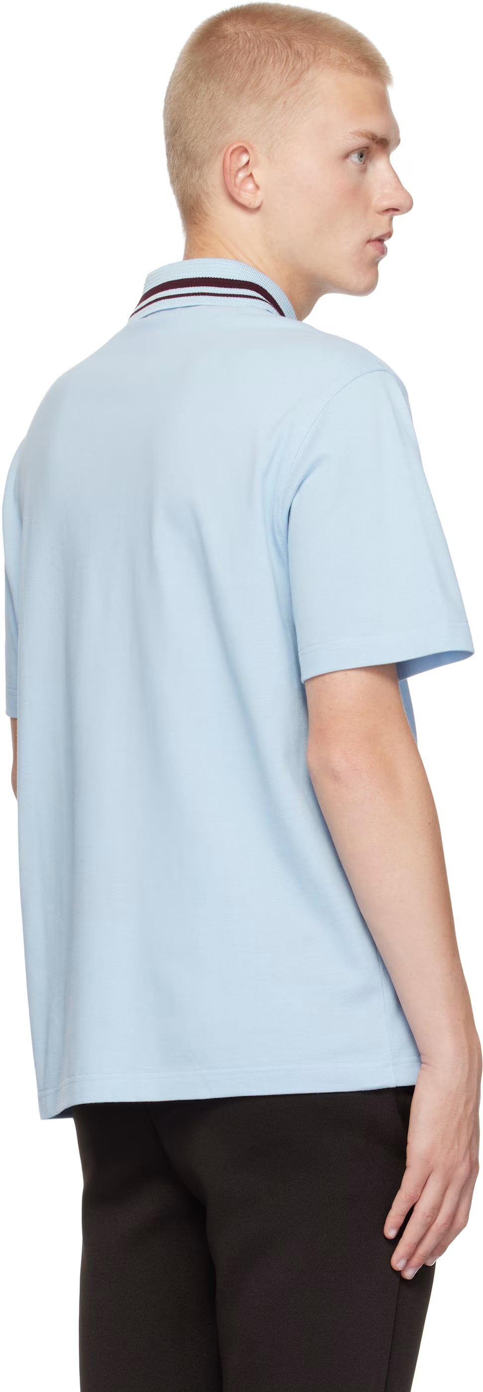 Ferragamo Blue Organic Cotton Polo