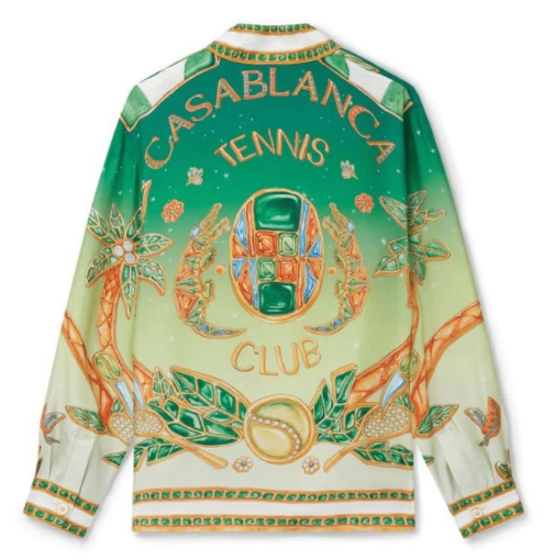 Casablanca African Jewel Silk Shirt