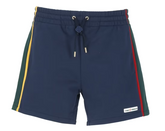 Casablanca Blue Cotton Shorts with Drawstrings