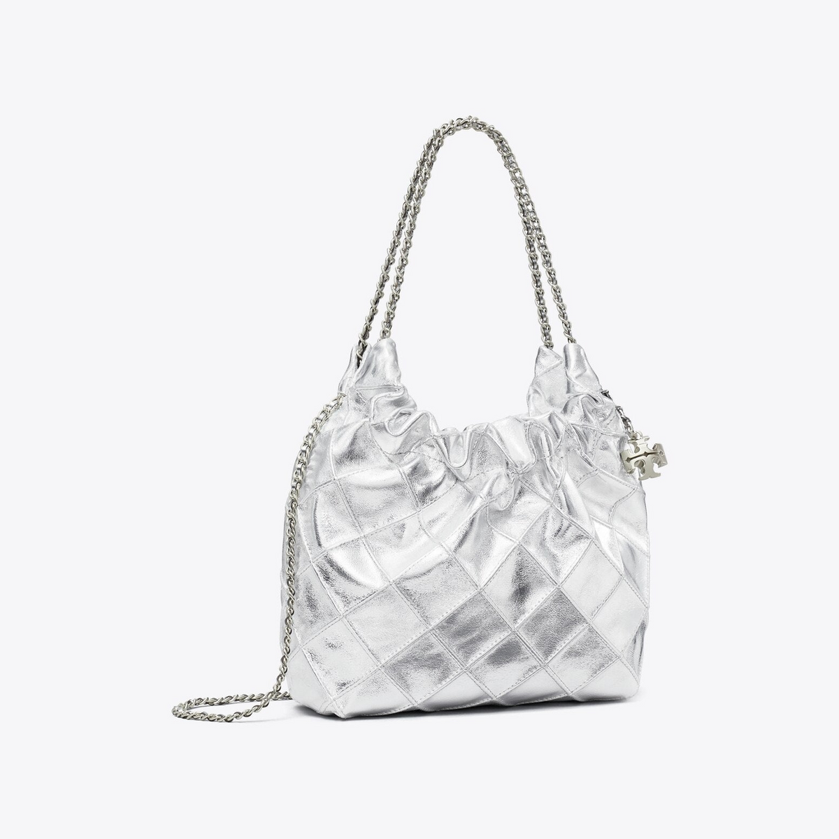 Mini Fleming Metallic Hobo Bag