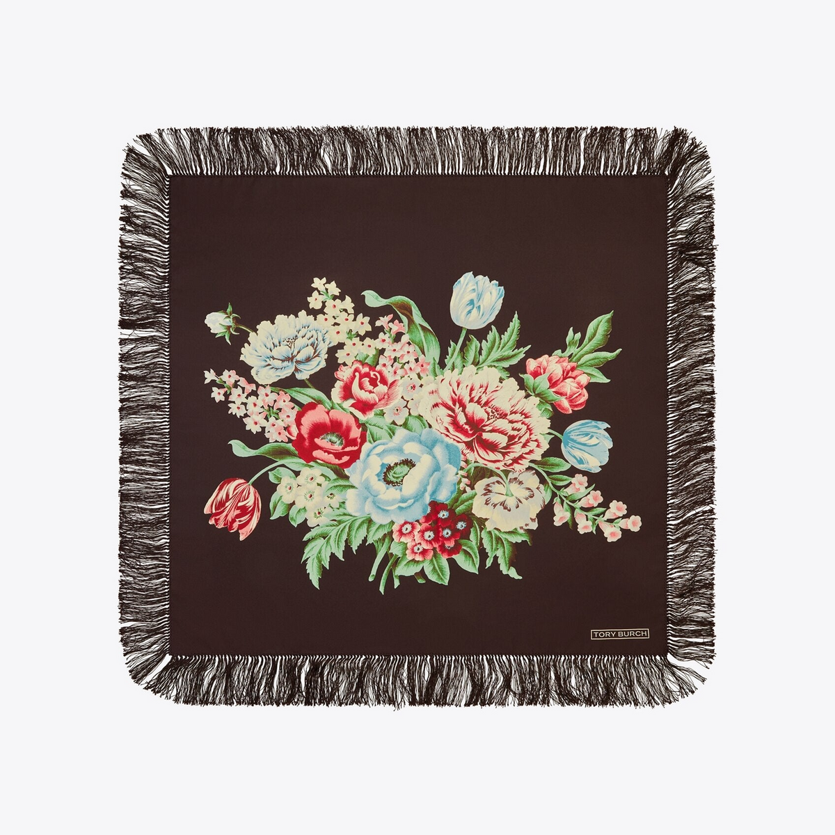 Chair Floral Silk Square