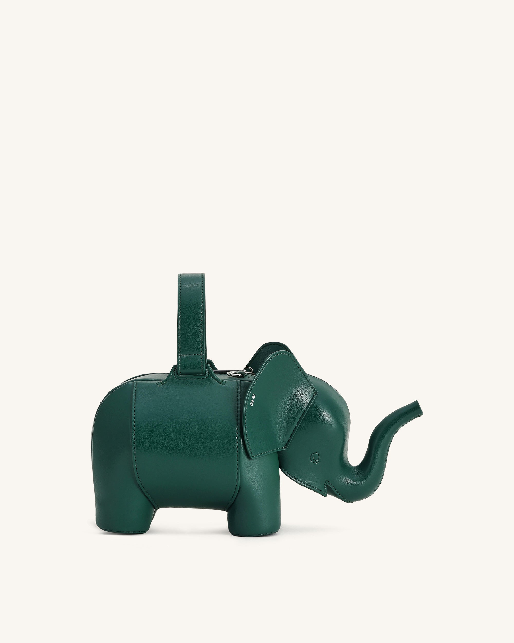 Claire Elephant Shaped Handbag - Red/Dark Gray