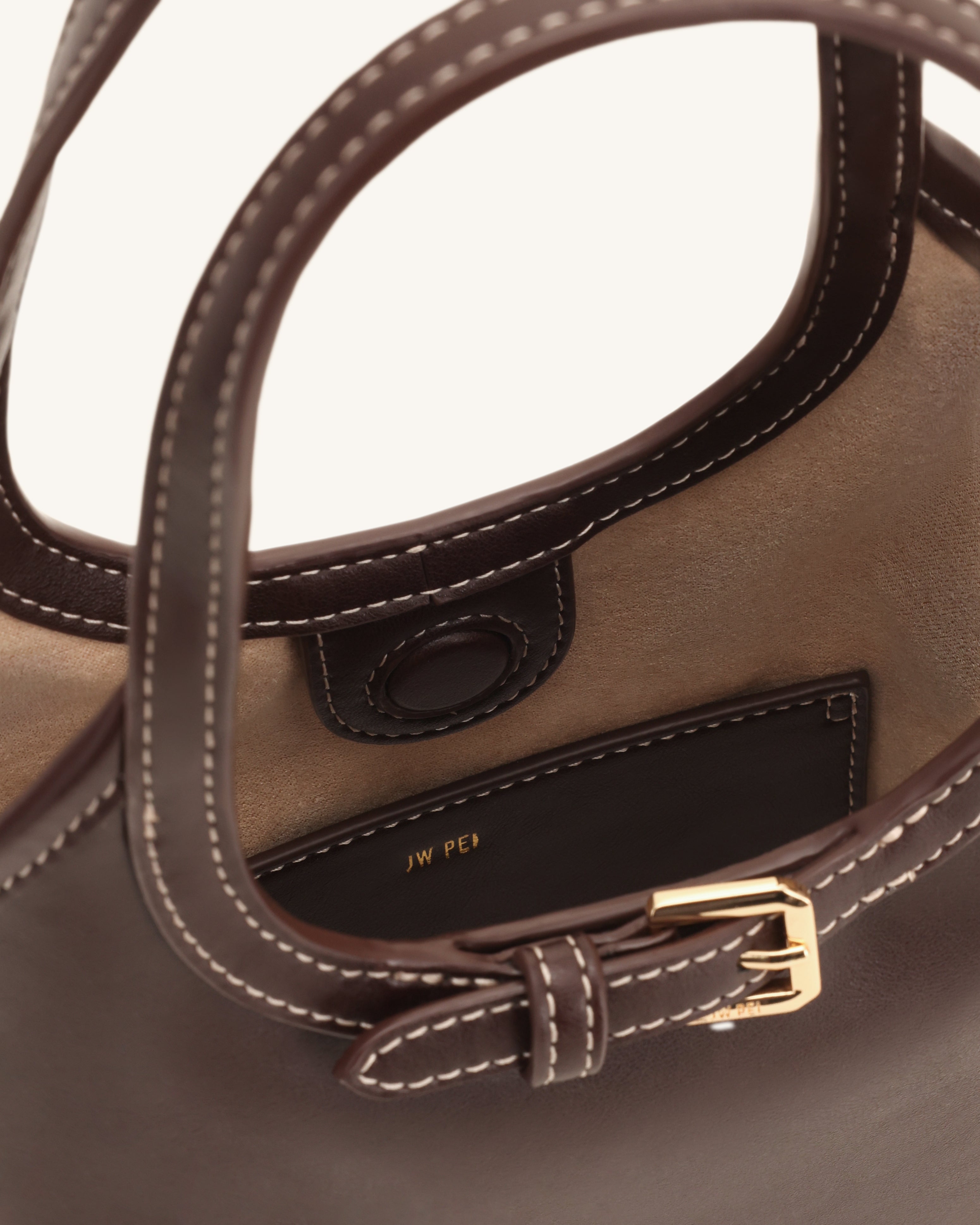 Brooke Mini Belted Embellished Top Handle Bag - Black