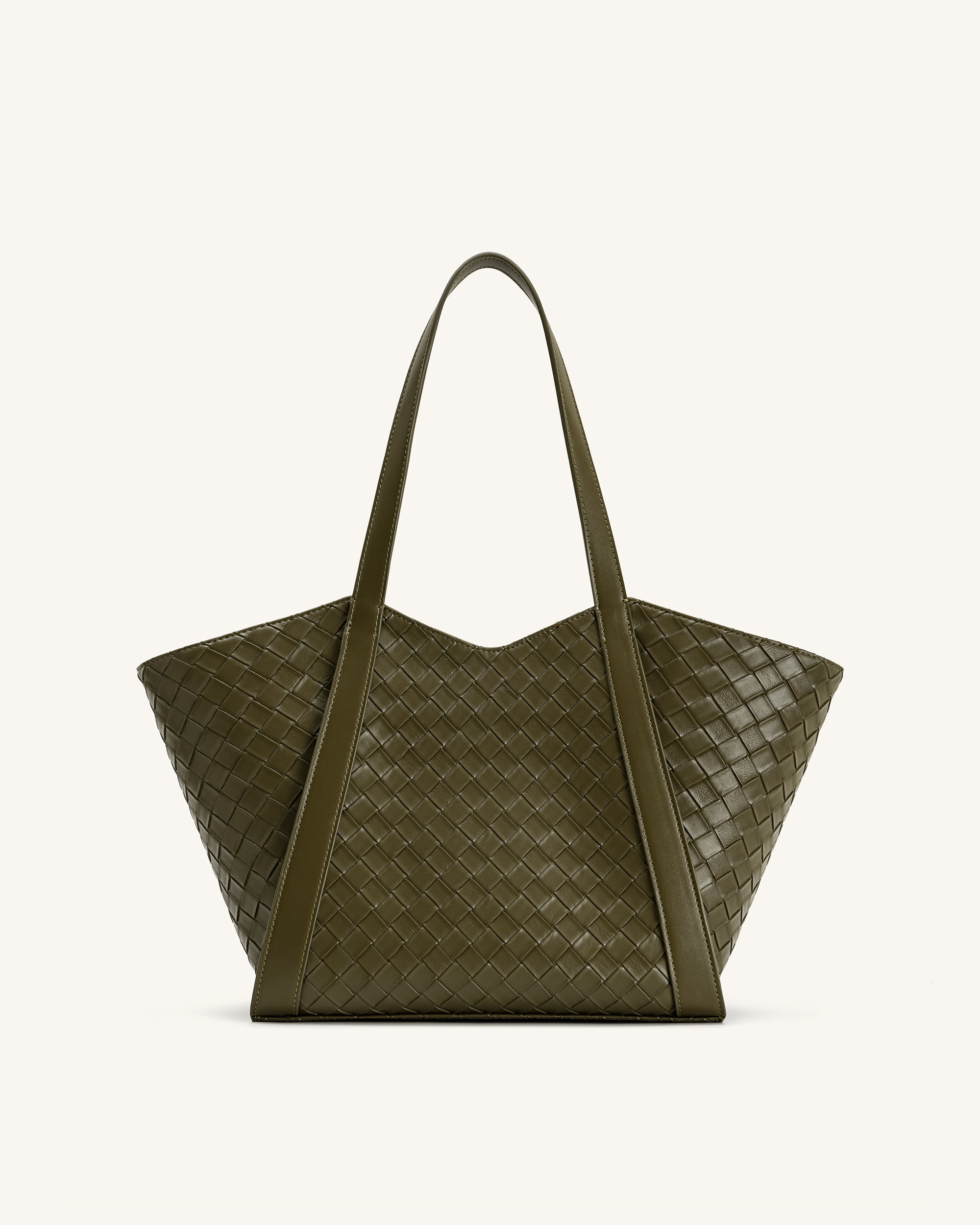 Kiana Large Capacity Weave Texture Tote Bag - Black