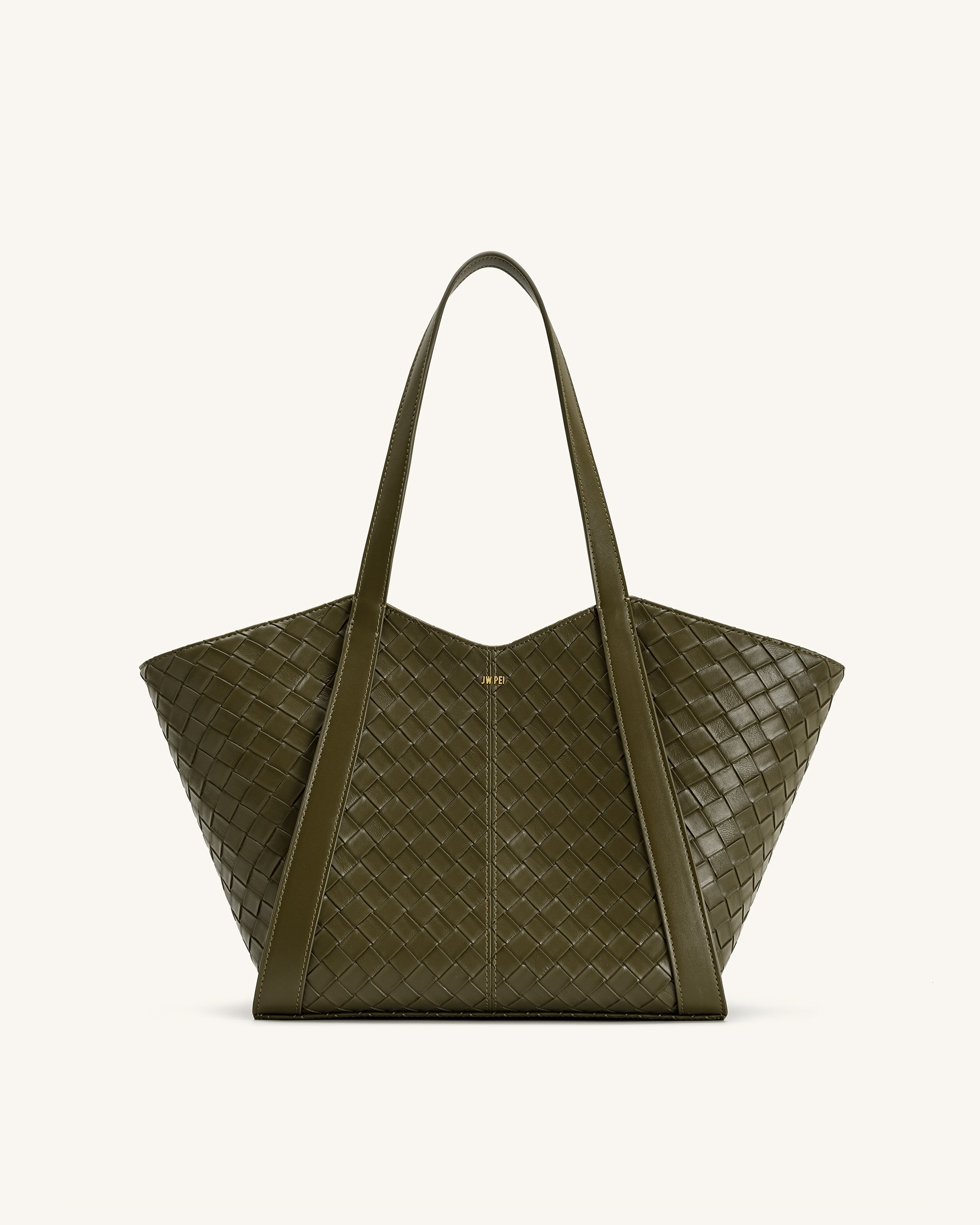Kiana Large Capacity Weave Texture Tote Bag - Black