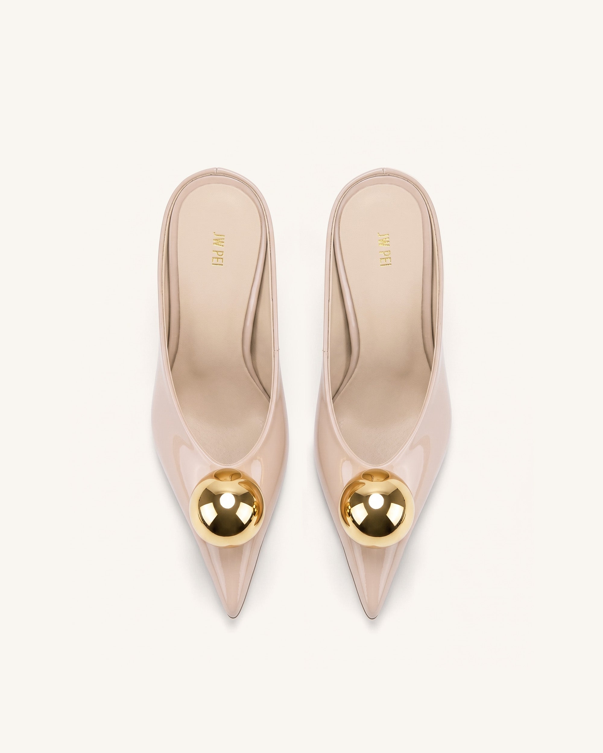 Sofia Angled Vamp Heel Mules - Dusty Pink