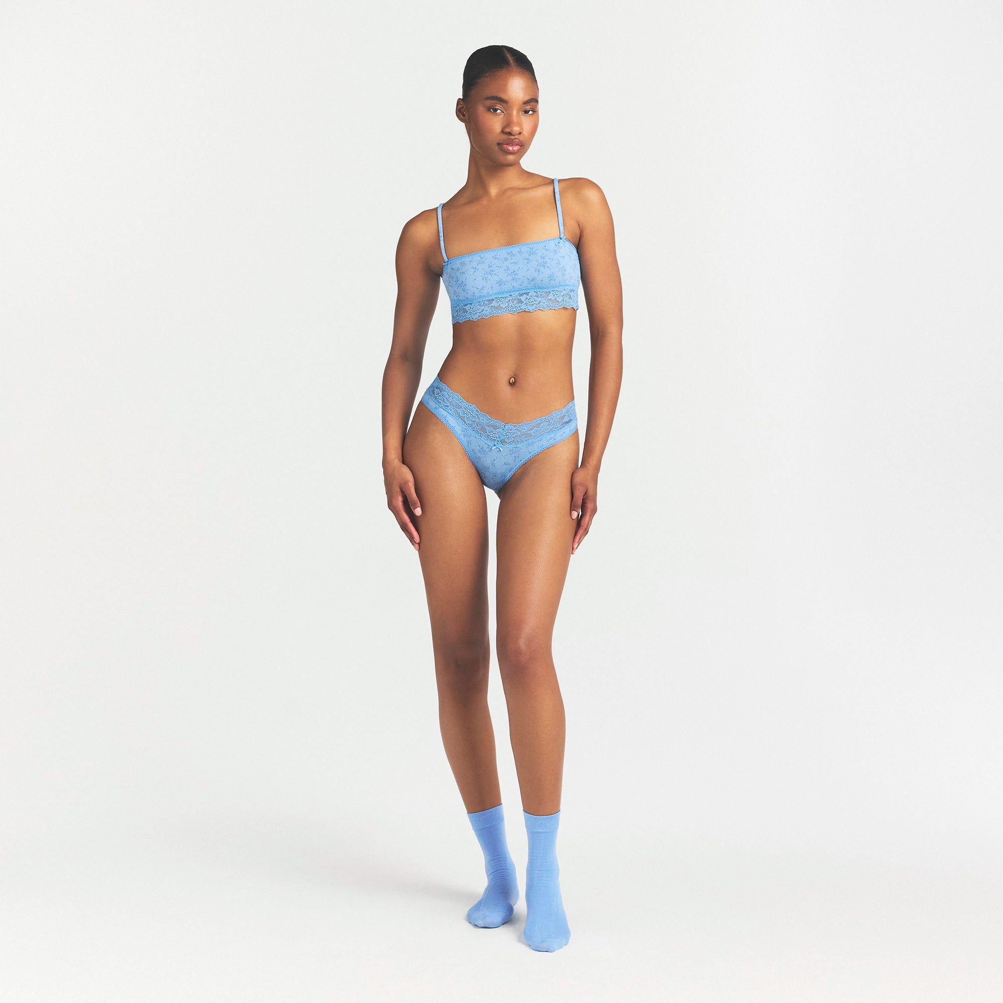 Lightweight Cotton Wide Lace Brief