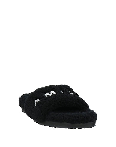 Amiri Black Fleece Slide Sandals