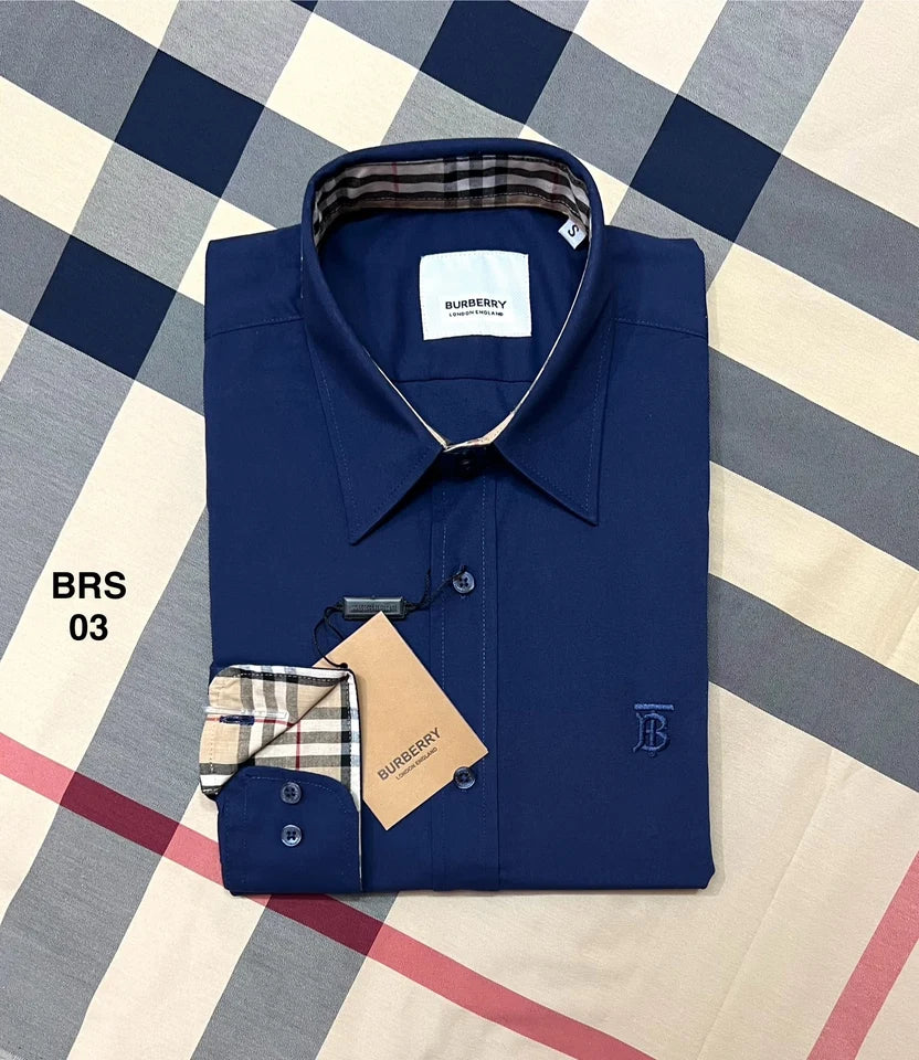 Signature Solid Shirt BRS BT Navy