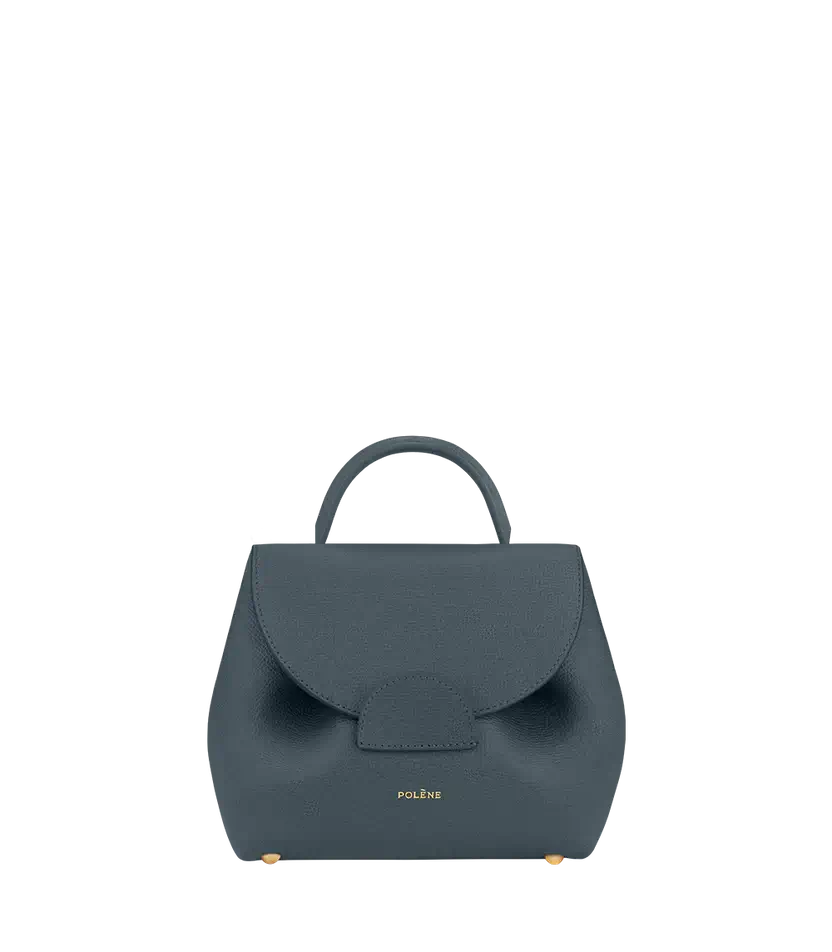 Polene Numéro Un Nano Edition Textured Midnight Blue - Size: One Size Bags | Shop From The Mirage