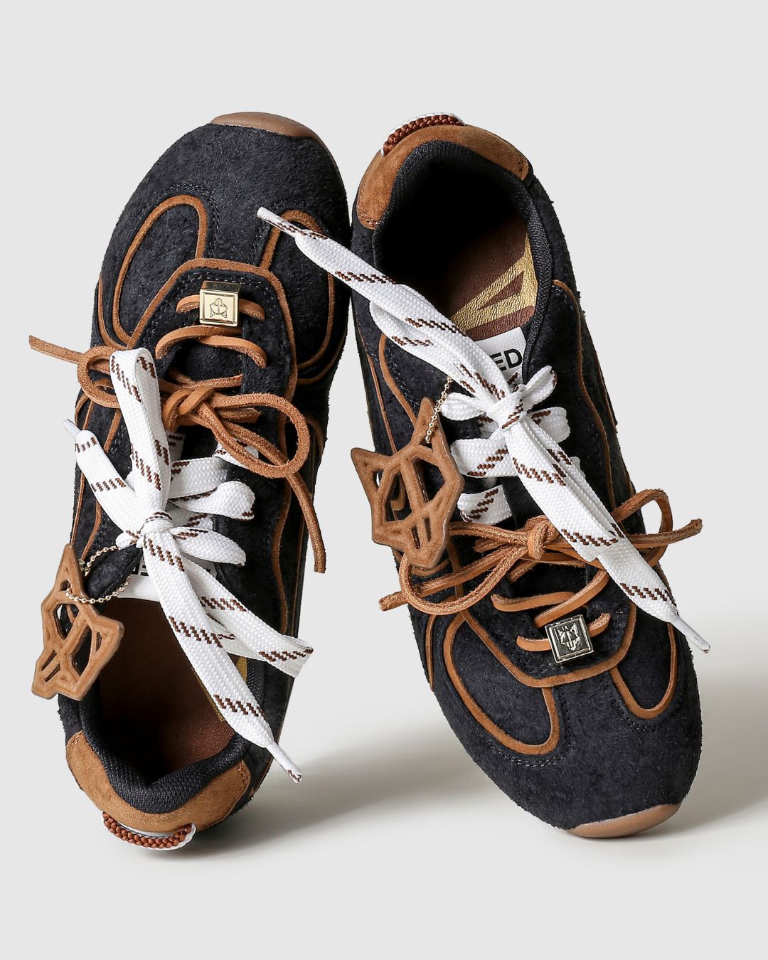 Adored Navy Tie Dye Suede