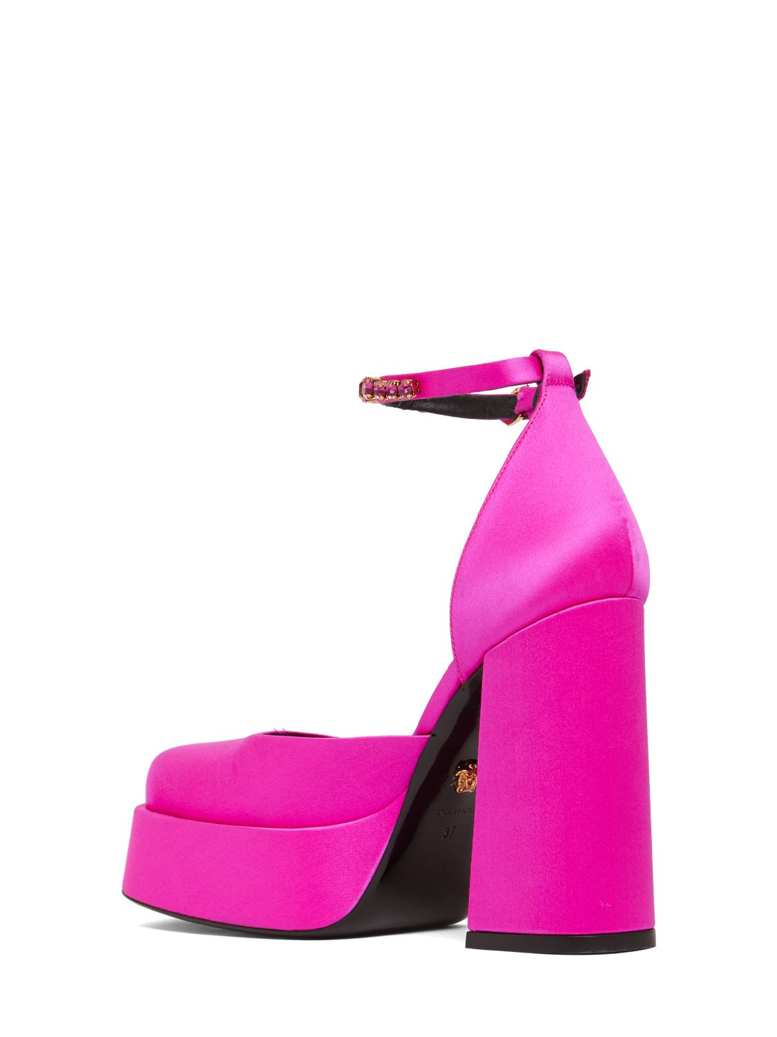 Versace Versace 110mm Platform satin & viscose pumps - Size: UK 2 Heels | Shop From The Mirage