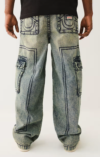 DENIM BIG T CARGO PANT