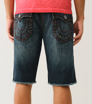 RICKY SUPER T FRAYED SHORT