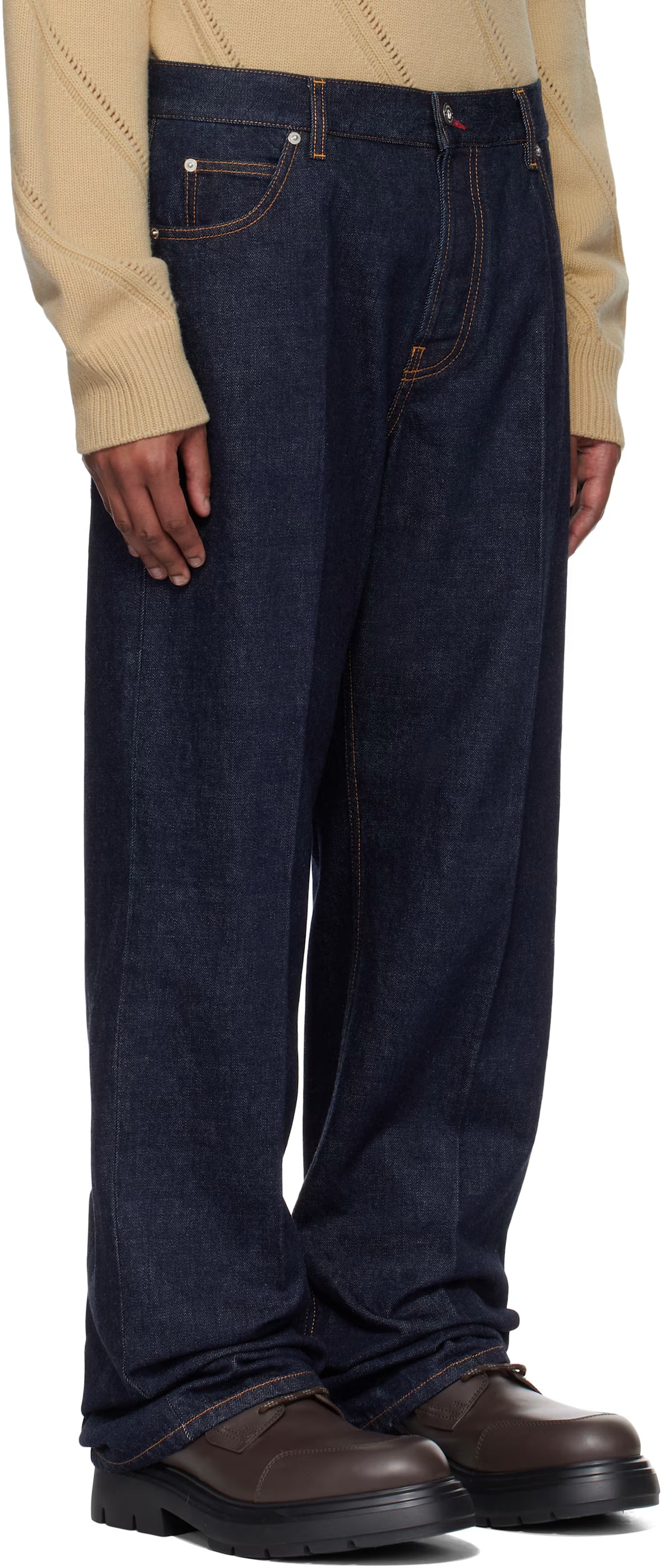 Ferragamo Indigo Straight-Leg Jeans