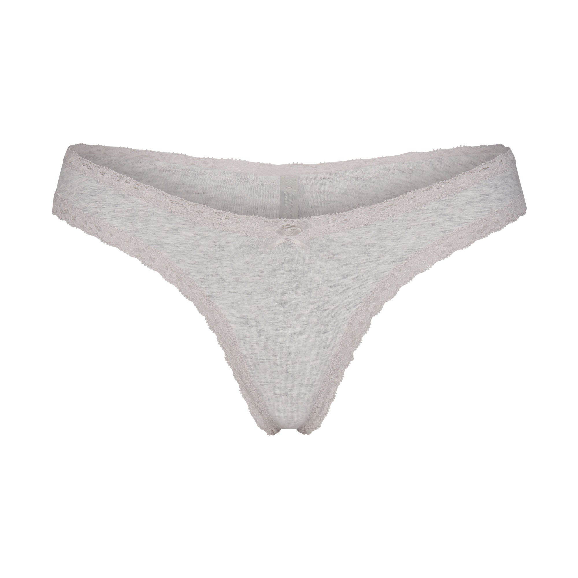 Lightweight Cotton Lace Thong