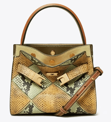 Tory Burch PETITE LEE RADZIWILL DIAMOND EMBOSSED DOUBLE BAG - Bags | Shop From The Mirage