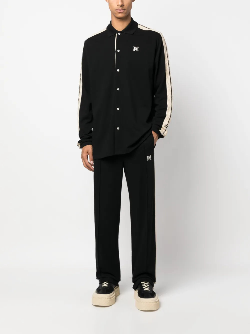 Palm Angels monogram-embroidered track pants