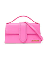 Pink Shoulder Bag with Flap Closure