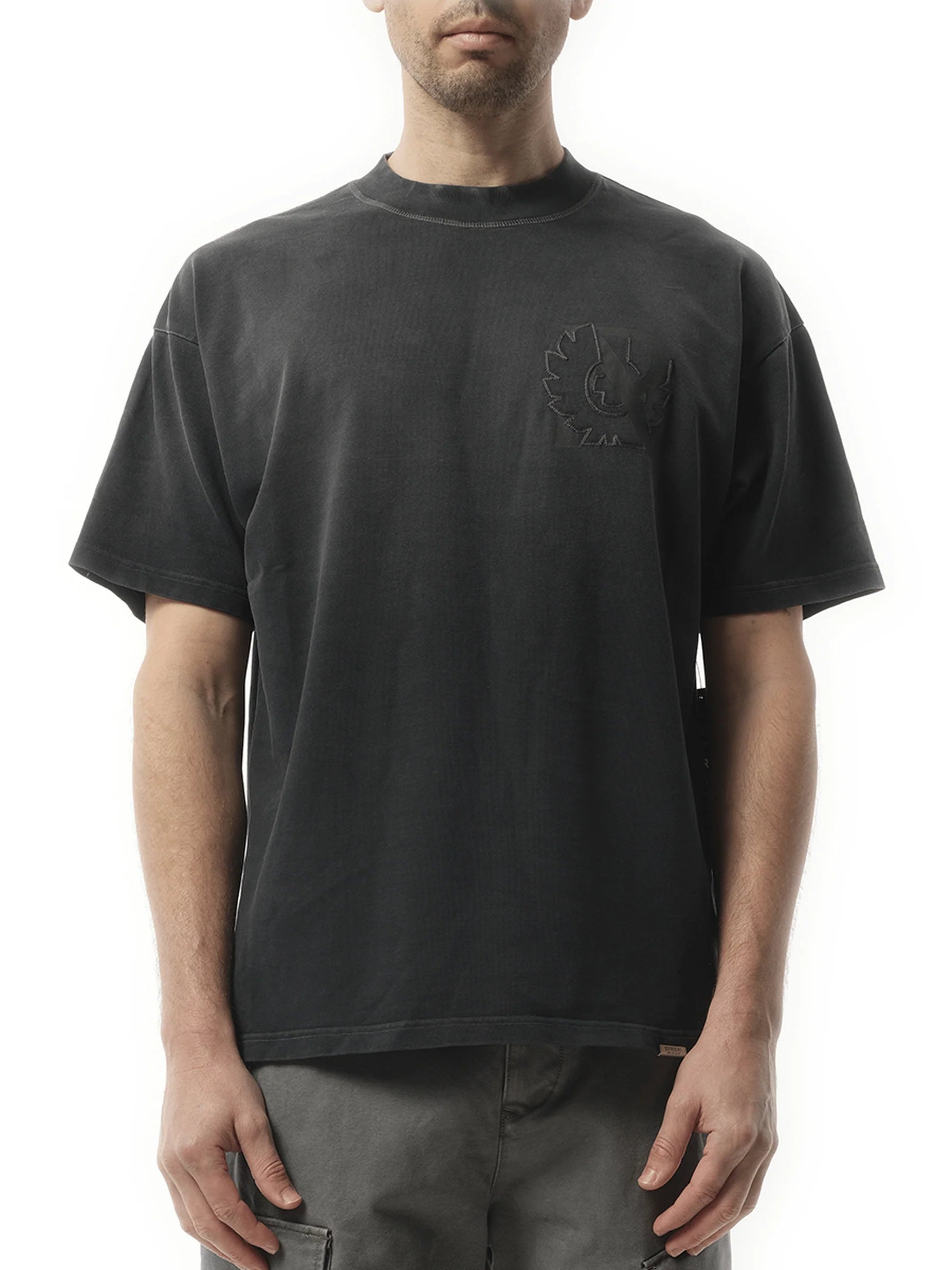 Represent X Belstaff Outline Pheonix T-Shirt in Shadow