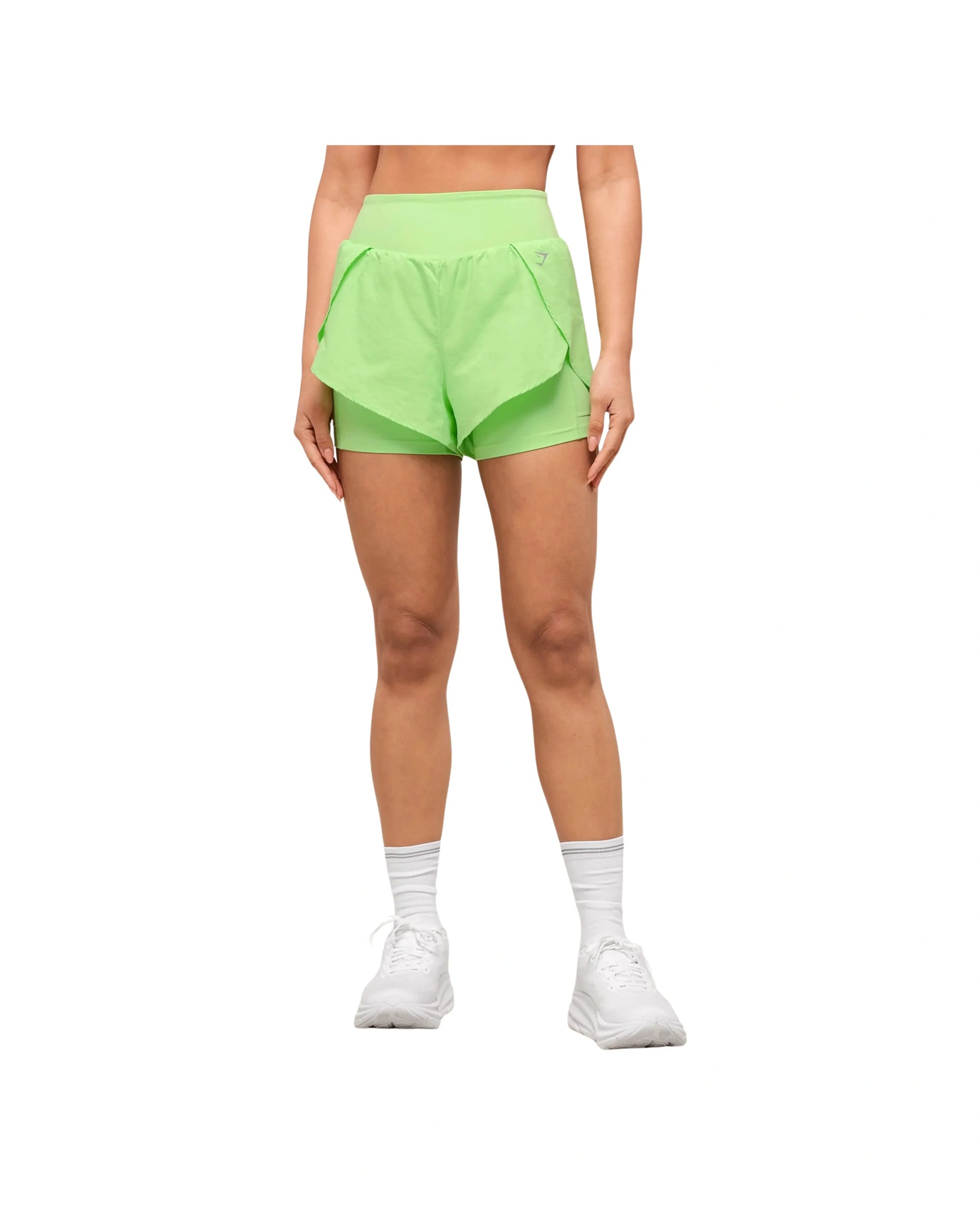 Gymshark Running 2-in-1 Shorts Energy Gelato Green