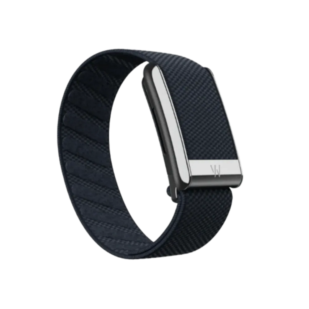 Whoop 5.0 Superknit Luxe Midnight with Titanium Band (12 Month Peak Subscription Included)