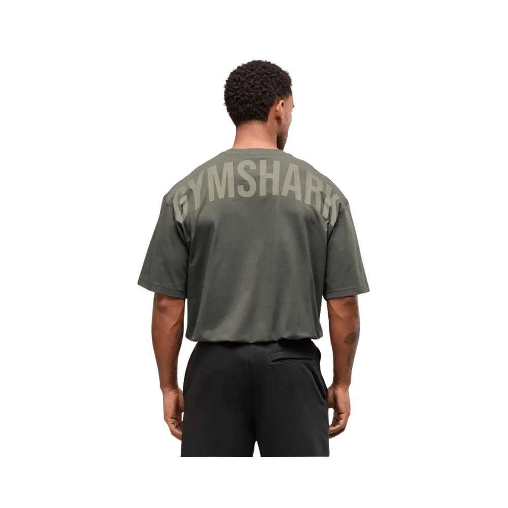 Gymshark Power T-Shirt Oversized Fit Strength Green