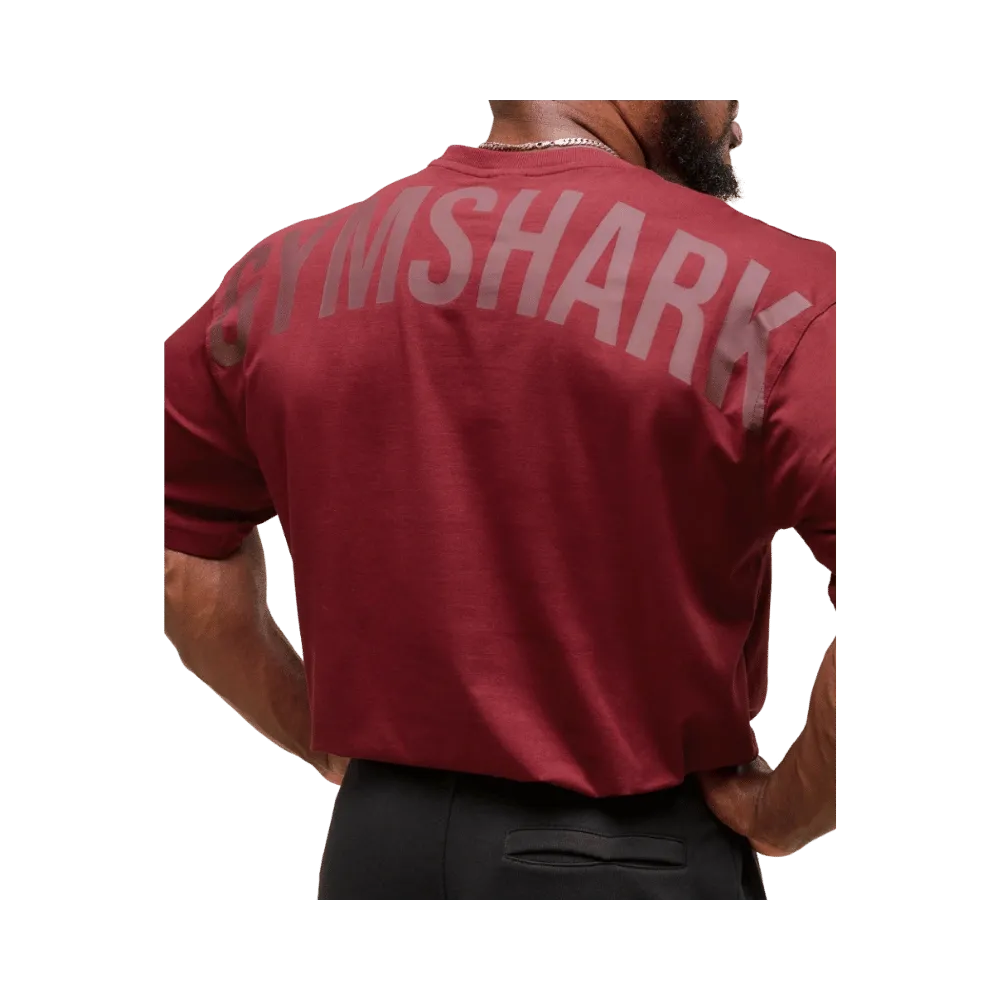 Gymshark Power T-Shirt Oversized Fit Sets Red