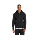 Gymshark Flat Knit Zip Up Hoodie Slim Fit Black