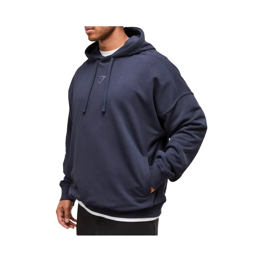 Gymshark Power Hoodie Oversized Fit Heavy Blue