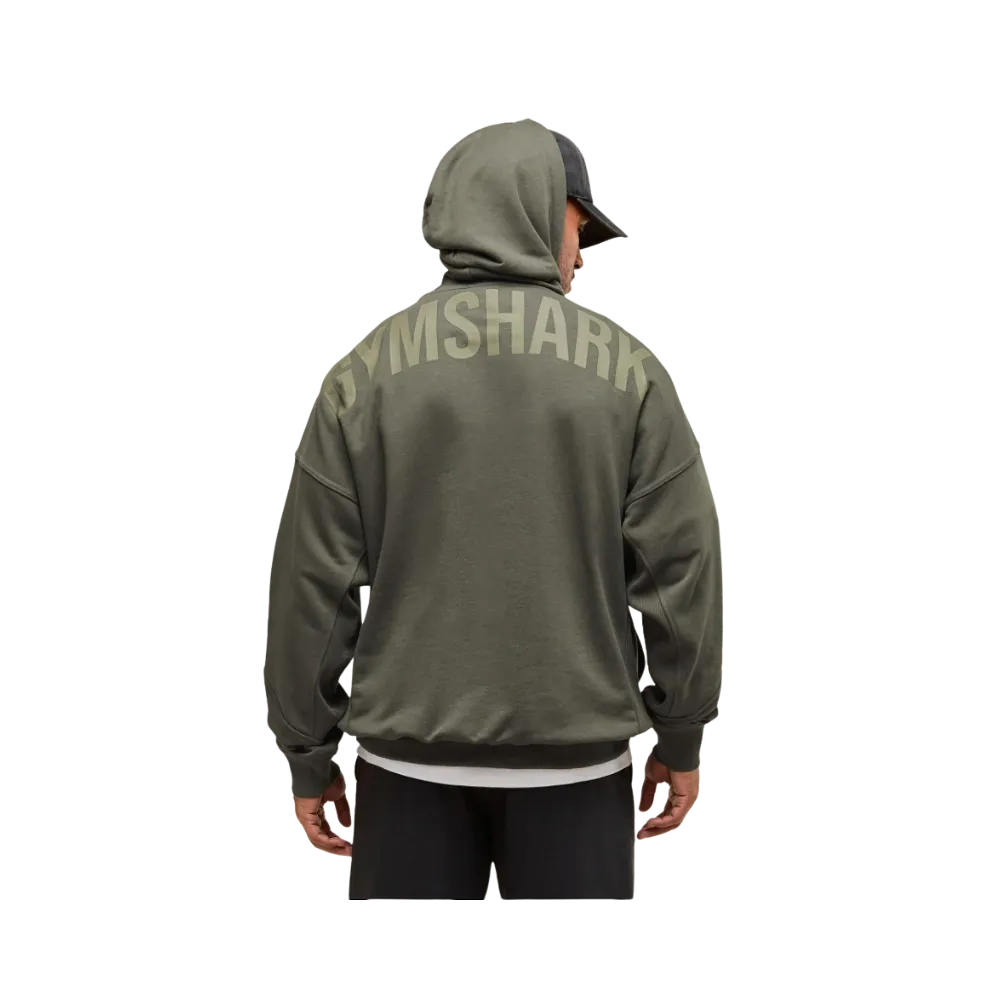 Gymshark Power Hoodie Oversized Fit Strength Green