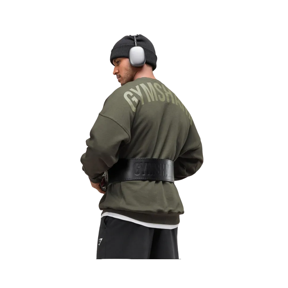 Gymshark Power Crew Oversized Fit Strength Green
