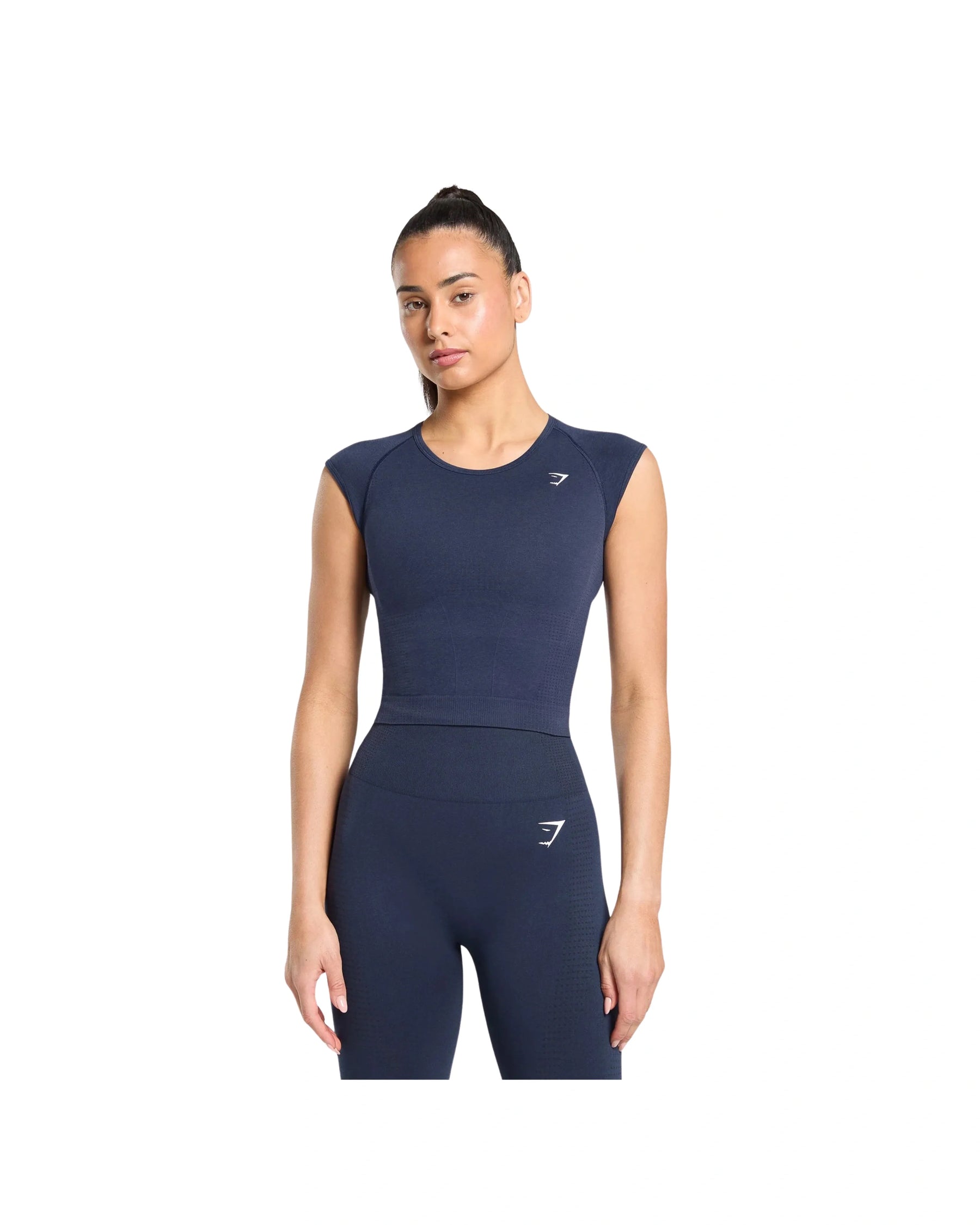 Gymshark Vital Scoop Neck Top Heavy Blue/Marl