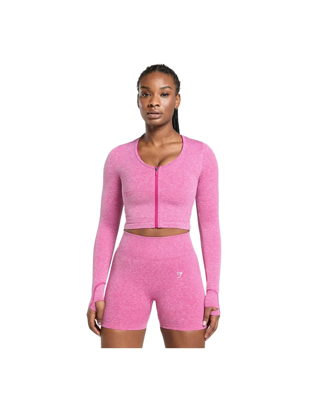 Gymshark Lift Seamless Zip Up Jacket Winning Pink