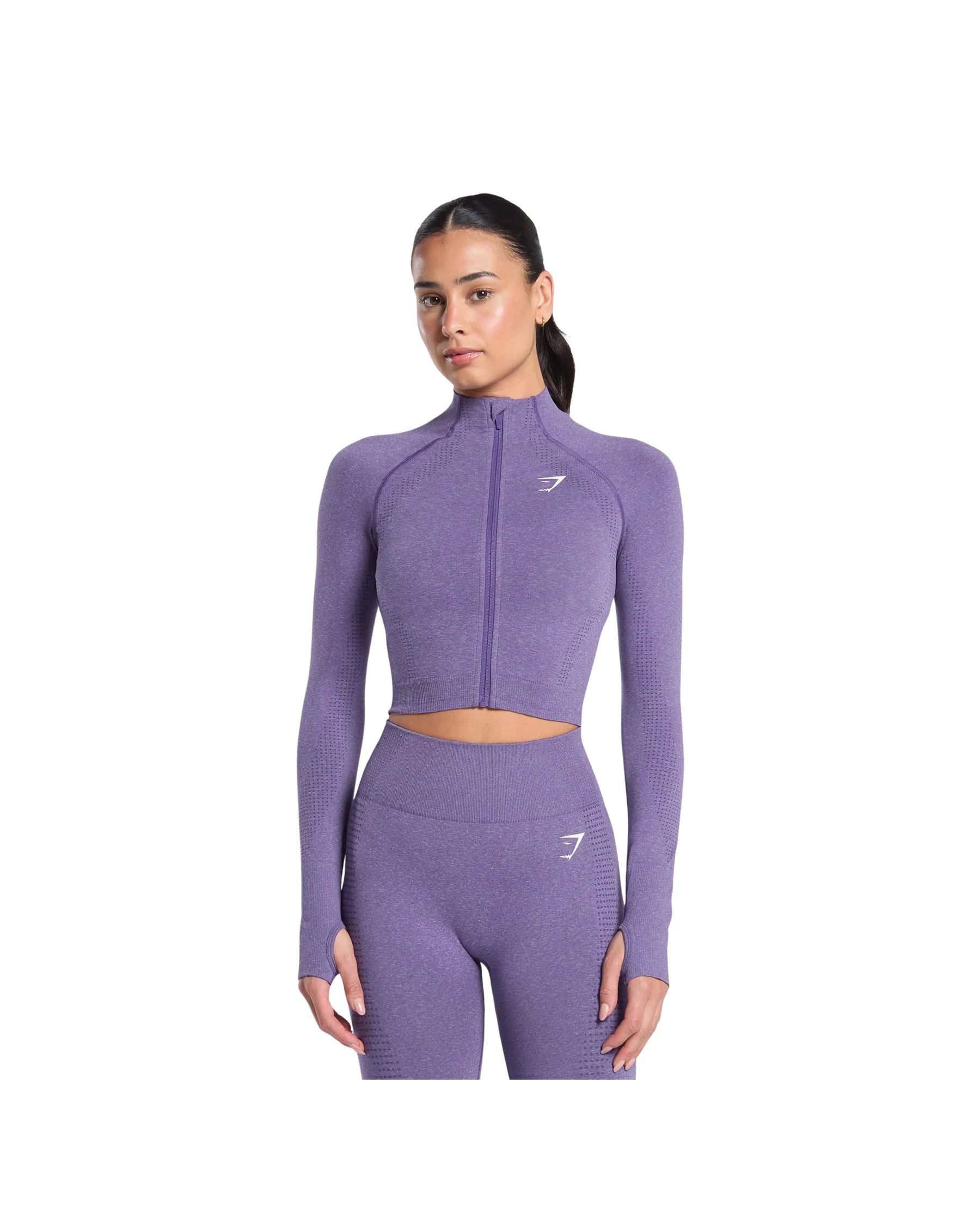 Gymshark Vital Midi Zip Up Jacket Functional Purple