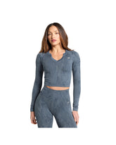 Adapt Camo Seamless Long Sleeve Top Body fit Titanium Blue/Denim Grey