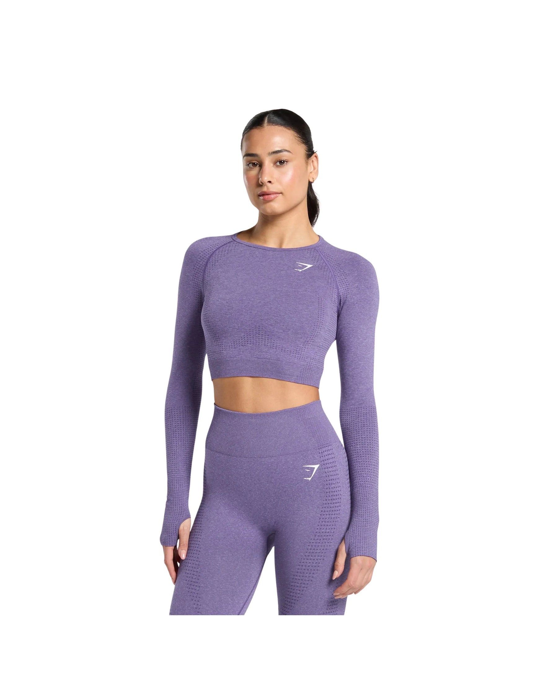 Gymshark Vital Crop Top Functional Purple Marl
